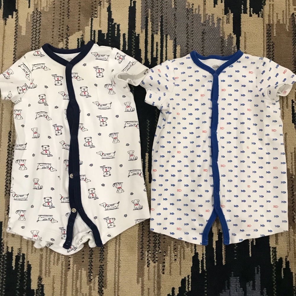 “Little Me” Baby Boy 6 Month Rompers